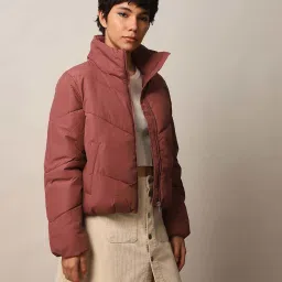 Only Brown Quilted Jacket image 3