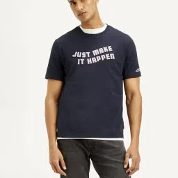 Levi's Navy Cotton Regular Fit Printed T-Shirt-picture-27