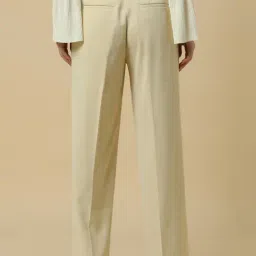 Allen Solly Women's Beige Regular Fit Trousers image 2