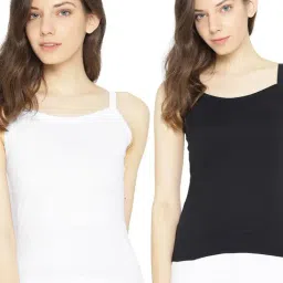 Lady Lyka Multicolor Cotton Camisole (Pack Of 2)-image-56
