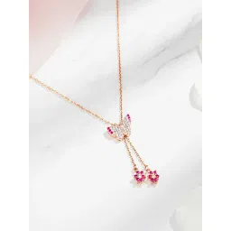 Zavya 925 Sterling Silver Flutter of Love Butterfly Necklace for Women-picture-42