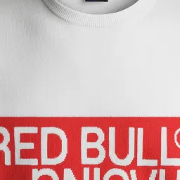 Pepe Jeans x Red Bull Off White Cotton Regular Graphic Print Sweatshirts image 3
