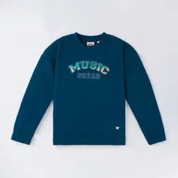 Ed-a-Mamma Kids Navy Cotton Printed Full Sleeves Sweatshirt-image-18