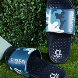 Carlton London Men's Navy Slides-image-25