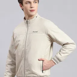 Monte Carlo Beige Cotton Regular Fit Jacket image 3