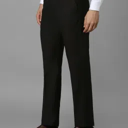 Louis Philippe Brown Regular Fit Trousers image 3