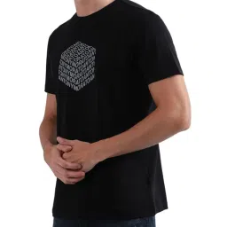 Antony Morato Black Cotton Regular Fit Printed T-Shirt image 3