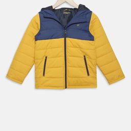 t-base Boys Yellow Colourblocked Lightweight Puffer Jacket-picture-23