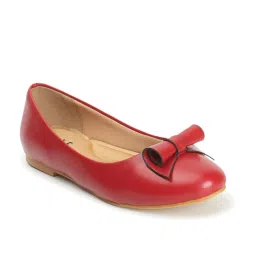 Elle Women's Red Flat Ballets image 3