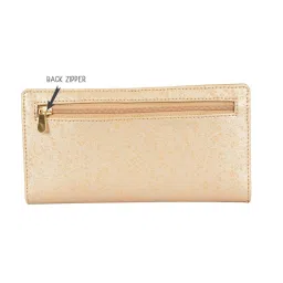 Baggit Golden Printed Small Bi-Fold Wallet for Women image 3