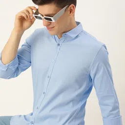 Mast & Harbour Men Classic Slim Fit Opaque Casual Shirt-picture-29