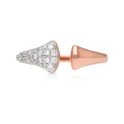 Malabar Gold and Diamonds 18k Rose Gold Diamond Ring image 3