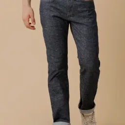 Cavallo By Linen Club Navy  Straight Fit Jeans-picture-33