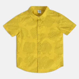 MINIKLUB Kids Yellow Printed Shirt image 3