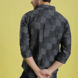 Campus Sutra Dark Grey Checks Shirt image 2