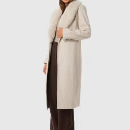 Forever New Mink Marle Blended Slim fit Coat image 3