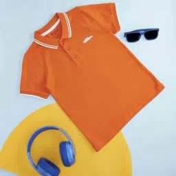 Pantaloons Junior Coral Cotton Printed Polo T-Shirt-picture-31