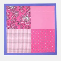 Van Heusen Pink Printed Pocket Square image 3