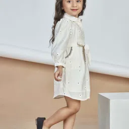 Peppermint Kids Cream Polyester Regular Fit 1 Dress image 3