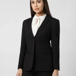 Van Heusen Black Chequered Blazer image 3