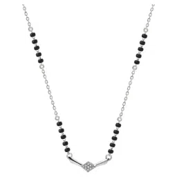 Silberry 925 Sterling Silver Tiny Stellar Mangalsutra image 3