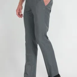 Arrow Grey Regular Fit Trousers image 3