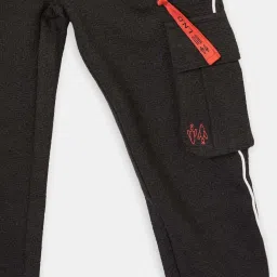 Angel & Rocket Kids Black Cotton Regular Fit Joggers image 3