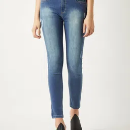 Miss Chase Women Blue Skinny Fit High-Rise Clean Look Jeans-image-72