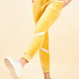 Sweet Dreams Yellow Mid Rise Track Pants image 3