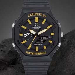 CARLINGTON Unisex Dial & Straps Analogue and Digital Watch CT 3322 Black-picture-23