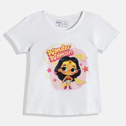Eteenz Girls Wonder Woman Printed Cotton T-shirt-picture-44