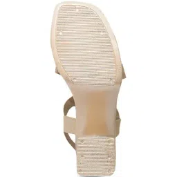Shoetopia Women's Golden Sling Back Sandals image 3