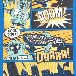 R&B Kids Blue Graphic Print Regular Fit Sweatshirt image 5