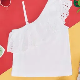 Pantaloons Junior Kids White Regular Fit Top-image-67