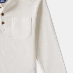 R&B Boys Ivory Cotton T-Shirt image 3