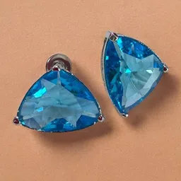 anouk Sea Blue Stone Studded Necklace with Earring-picture-19