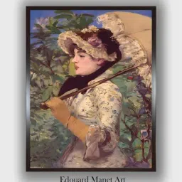 The Art House Green & Beige Le Printemps Wooden Framed Canvas Painting Wall Art-picture-13