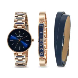 Daniel Klein Blue Dial Analog Gift Set Watch with Bracelet For Womens (Pack of 3) - DK11794-5-picture-10