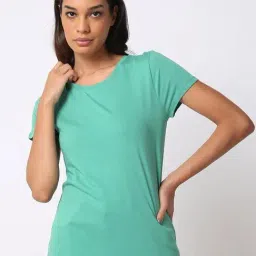 GAP Green Solid T-Shirt-picture-33