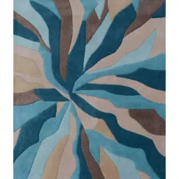 Presto Blue Wool Hand Tufted Carpet image 2