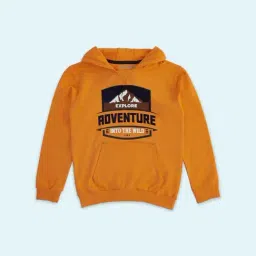 Pantaloons Junior Orange Cotton Printed Full Sleeves Sweatshirt-picture-10