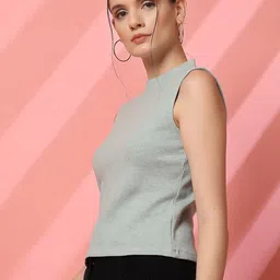 STYLECAST X KASSUALLY High Neck Crop Top image 2