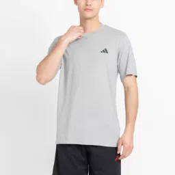 Adidas Sky Grey Regular Fit Sports T-Shirt-image-58