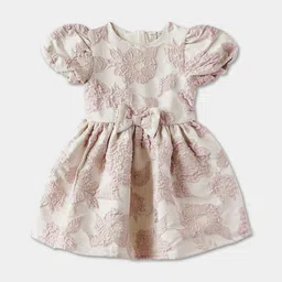 R&B Floral Print Puff Sleeve A-Line Dress-picture-51