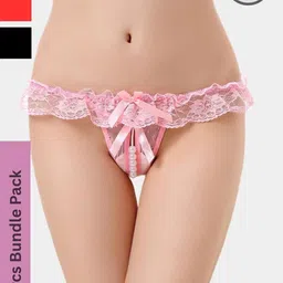 ZERJAMA Women Pink Briefs-image-67
