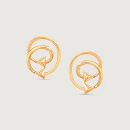 Mia by Tanishq Chic Spiral 14 KT Gold Earrings - 1.234 g image 4