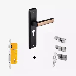 Dorset Kaira-X ML KAI 254 mm(10 Inch) GMHG Finish Combo Lock Sets With Knob and Key Cylinder (60mm)-picture-10