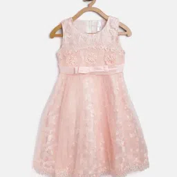 Stylestone Kids Peach Lace Dress-picture-19