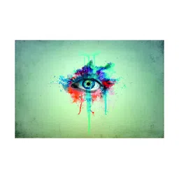 Inephos Green And Blue Printed Canvas Wall Art-image-83