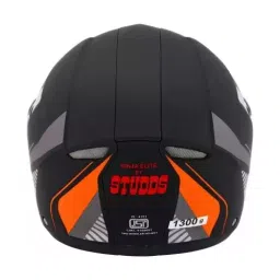 Studds NINJA ELITE SUPER D3 DECOR Matt Black 540 mm X Small Full Face Flip-Up Helmet, D3 MATT BLACK N10 image 3